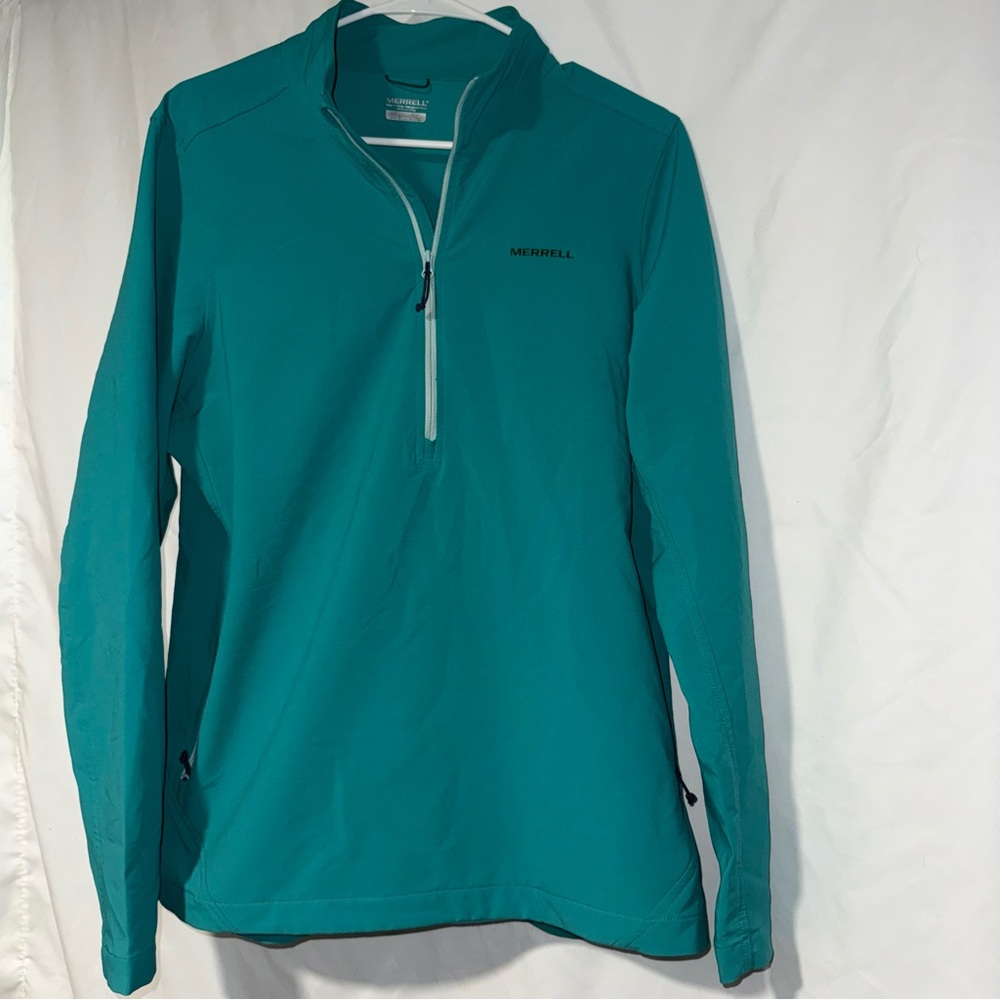 Merrell Aqua Blue Zip-Up Womens Jacket Large